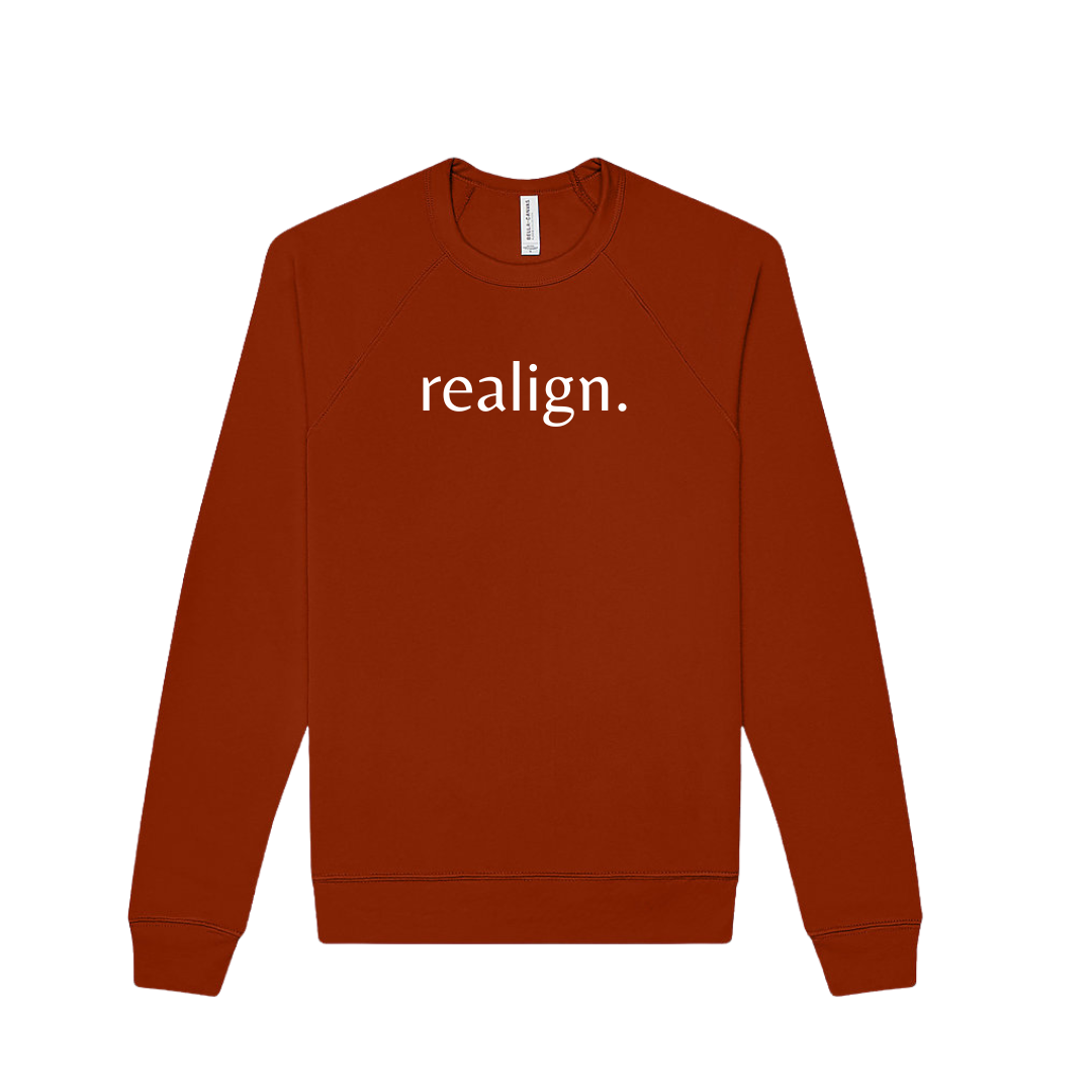 realign. Unisex Sponge Fleece Raglan Sweatshirt