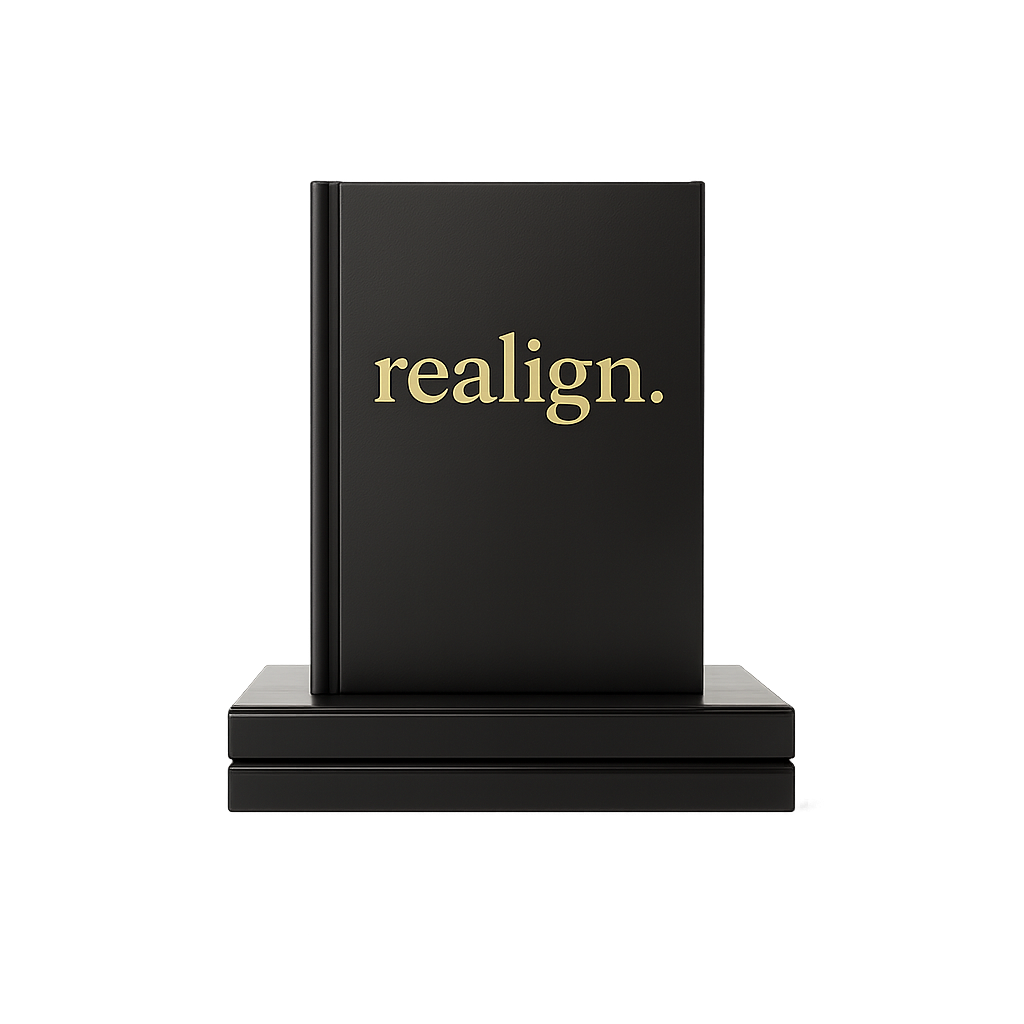 Premium Black Leather Lay Flat realign. Journal