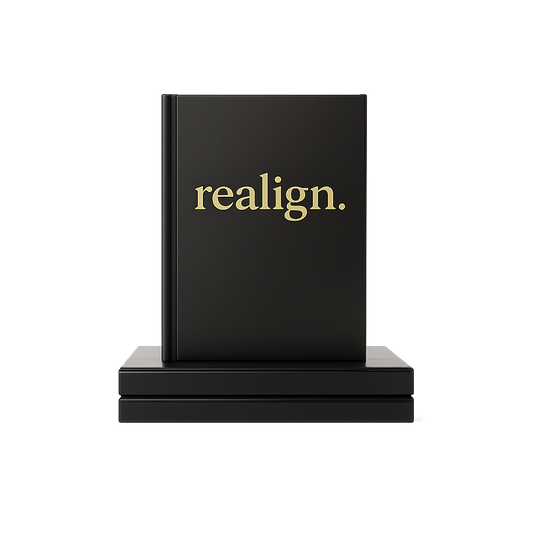 Premium Black Leather Lay Flat realign. Journal