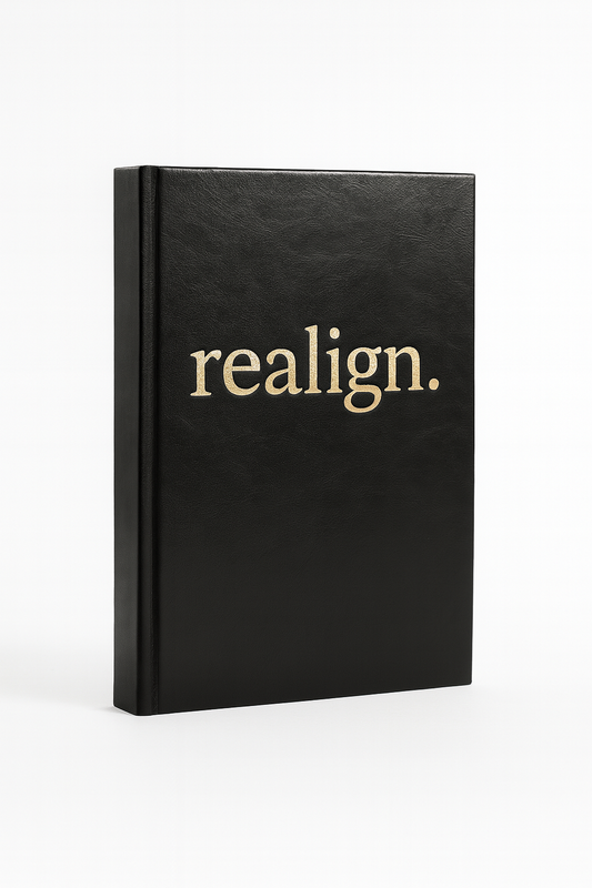 Premium Black Leather Lay Flat realign. Journal