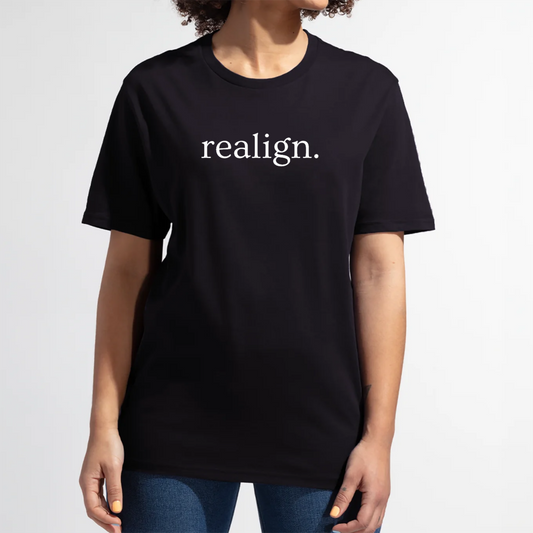 realign. Short Sleeve Tee Shirt