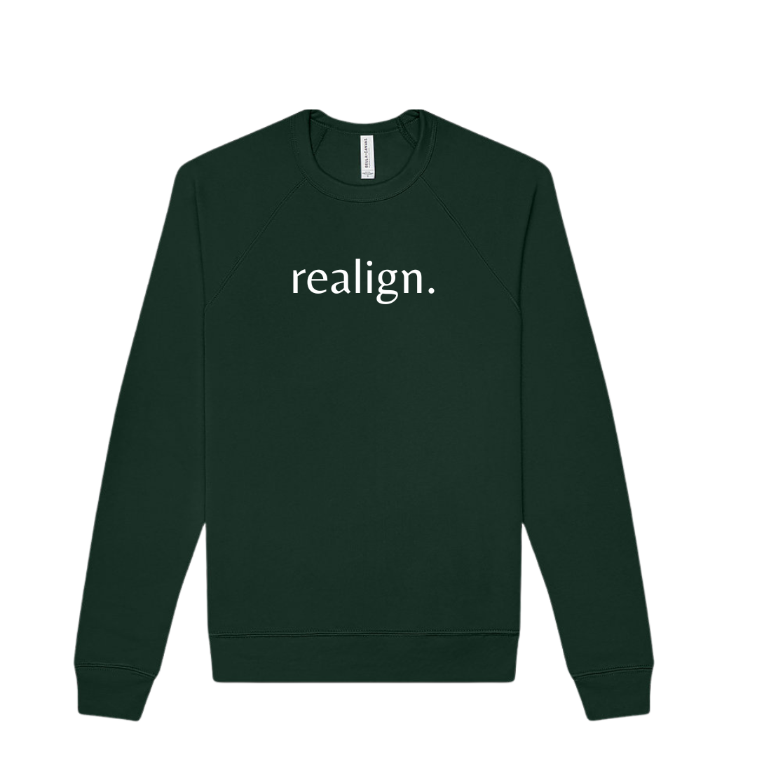 realign. Unisex Sponge Fleece Raglan Sweatshirt