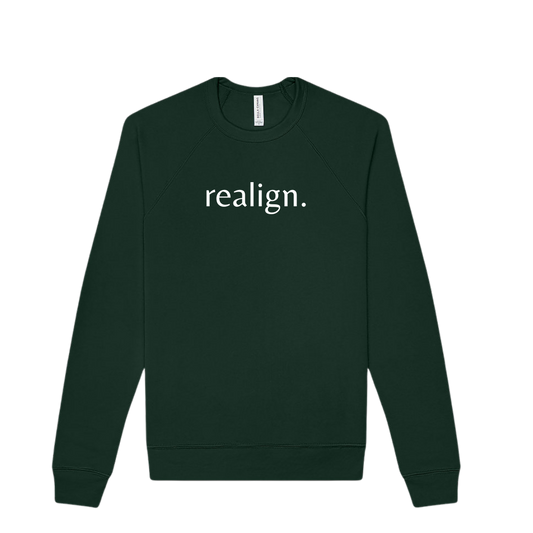 realign. Unisex Sponge Fleece Raglan Sweatshirt