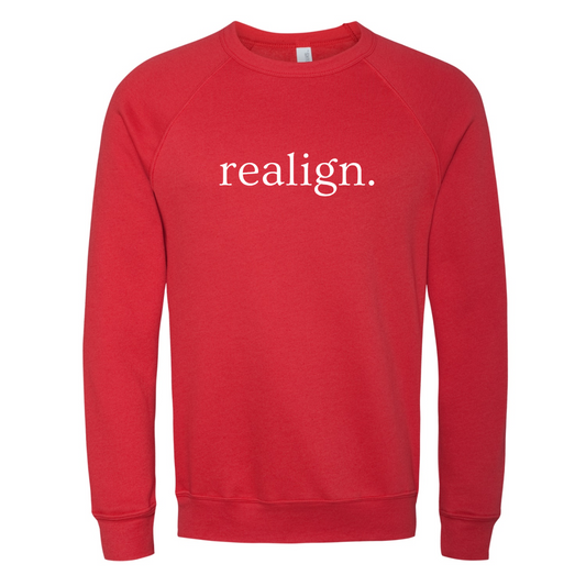 realign. Unisex Sponge Fleece Crewneck Sweatshirt